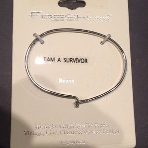 Silver survivor bracelet
